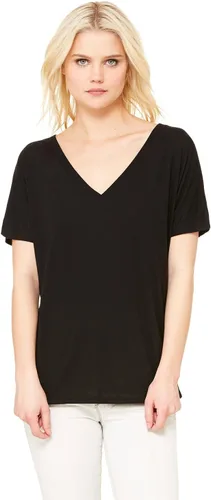 Vista 2 de Bella Canvas Bella 8815 - Camiseta básica con cuello en V para mujer 8815, Negro