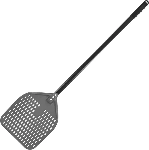 Vista 10 de Pala de Pizza Giratoria, 8 Pulgadas con Mango de 25 Pulgadas Pala de Pizza Giratoria Redonda, Espátula de Pizza Giratoria de Aluminio Anodizado