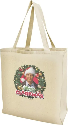 Vista 5 de GRAPHICS & MORE Bolsa reutilizable de viaje con texto en inglés «Merry Clarkmas» de Navidad, Multi