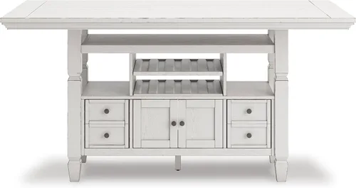 Vista 11 de Signature Design By Ashley Robbinsdale - Mesa de comedor de 72 pulgadas de altura de mostrador con almacenamiento de isla de cocina, sólidos
