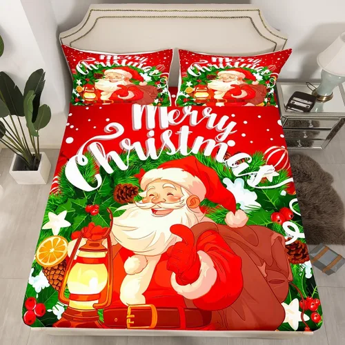 Vista 28 de Erosebridal Divertida sábana bajera ajustable de Halloween para niños, lindo juego de ropa de cama de calabaza fantasma, decoración de Halloween