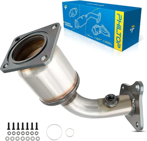 Vista 63 de PHILTOP Convertidor Catalítico de Ajuste Directo para Murano 2009 2010 2011 2012 2013 2014 3.5L, Cáscara de Acero Inoxidable Aluminio 203-1010