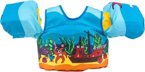 Vista 23 de Body Glove Paddle Pals - Chaleco salvavidas para niños aprobado por la Guardia Costera para aprender a nadar PFD