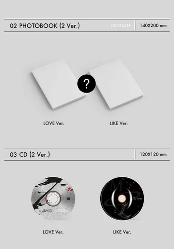 Vista 2 de OMEGA X Love Me Like 2nd Mini Album (LOVE + LIKE 2 Ver SET. )