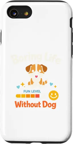 Vista 18 de Boring Life Without Dog Funny for Man Woman Kids Case for iPhone 16