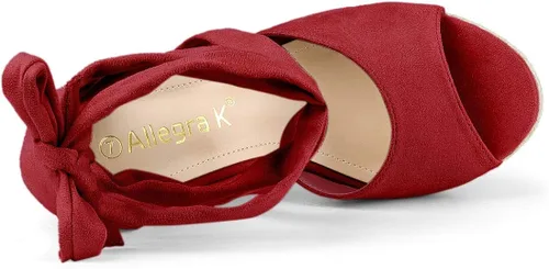 Vista 5 de Allegra K Alpargatas con cordones para mujer