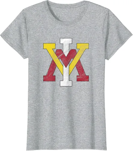 Vista 19 de Virginia Military Institute Camiseta VMI Keydets Distressed Primary, Negro