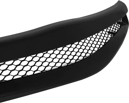 Vista 8 de Spec-D Tuning - Parrilla de cofre para parachoques delantero de malla negra en forma de panal, compatible con Honda Civic 2P Coupé 2006-2008