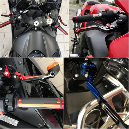 Vista 8 de Palanca de embrague de freno de motocicleta extensible de aluminio CNC para Yamaha Fz25 2017-2018 FZ25 manijas palancas manijas palancas palancas