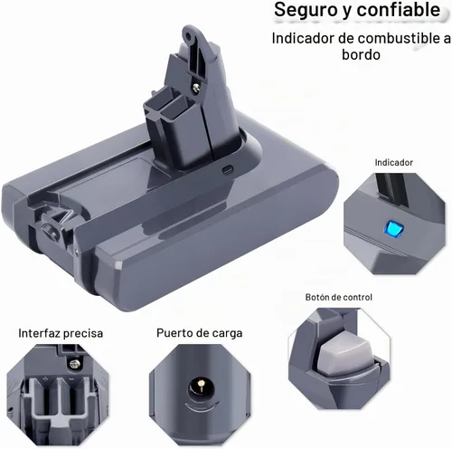 Vista 5 de Biswaye Compatible con Dyson V6 Batería Reemplazo DC62 SV04 SV03 Aspiradora