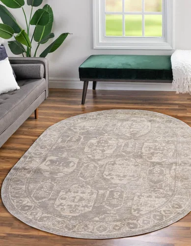 Vista 28 de Unique Loom Lola Collection - Alfombra de área, atrevida (2 pies 2 pulgadas x 3 pies 1 pulgada, rectangular, gris/marfil)