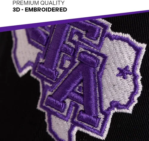 Vista 3 de Desert Cactus Stephen F. Austin State University - Gorra de béisbol de leñadores SFA con ala bordada, correa de tela ajustable, para adultos