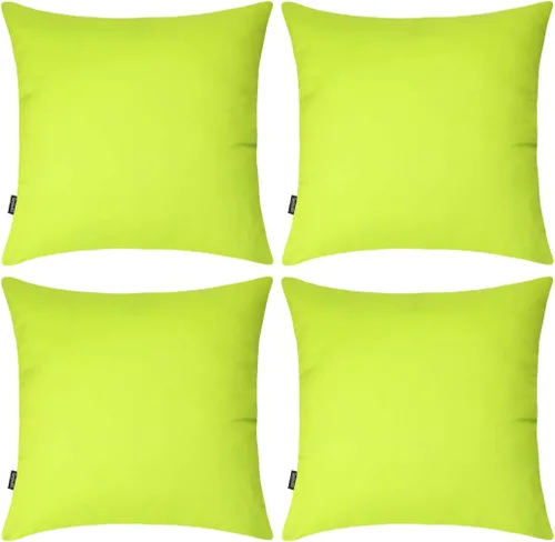 Vista 25 de Coddsmz Paquete de 4 fundas decorativas de 100% algodón para cojín cuadrado, funda de almohada de color liso para bricolaje, para sofá y dormitorio