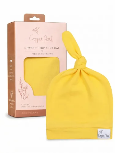 Vista 148 de Gorro de bebé con nudo superior elástico suave "Fern" por Copper Pearl