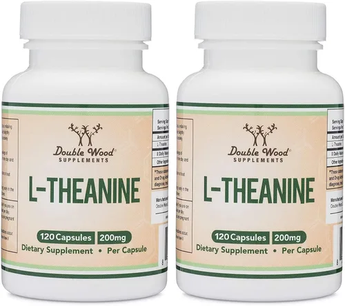 Vista 7 de L-Teanina 200mg de Doble Fuerza - Apoya la Respuesta de Sueño Saludable y Relajación - 120 Cápsulas (Probado por Terceros, Sin Gluten, Vegano)