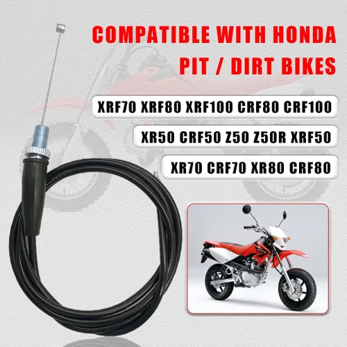 Vista 2 de Cable del acelerador de 46 pulgadas para Honda CRF50 XR50 Z50 Z50R XR70 CRF70 XR80 CRF80 XR100 CRF100 50cc 70cc 90cc 110cc 125cc 140cc motor de 4