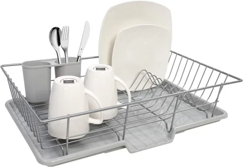 Vista 17 de Sweet Home Collection - Escurridor de platos y soporte para utensilios fáciles de usar