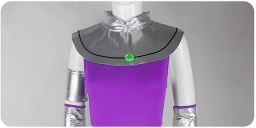 Vista 6 de Titan Starfire - Disfraz de princesa Koriand'r con medias para mujer