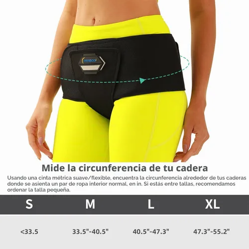 Vista 5 de Cinturón de embarazo y maternidad con banda de compresión para la ingle, para hernia, dolor de suelo pélvico, prolapso, banda para el vientre