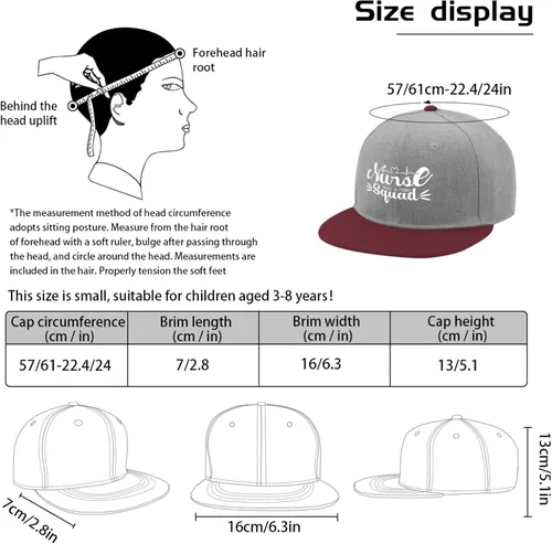 Vista 3 de Nurse Squad Trucker hat Running Cap blue03 Womens hat Gifts for Her Baseball Hat