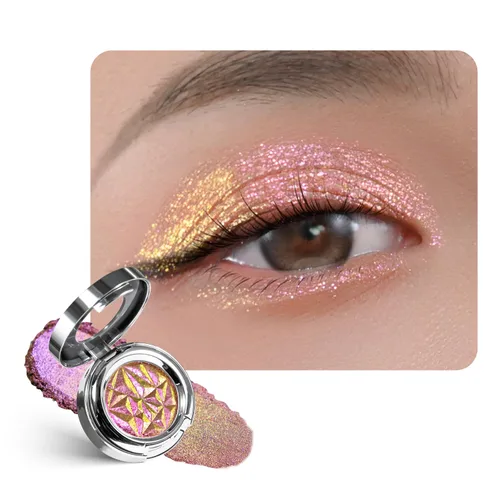 Vista 43 de CHARMACY Star Bomb - Sombra de ojos multicolor con purpurina, paleta de sombras de ojos que cambian de color, sombras de ojos en crema altamente