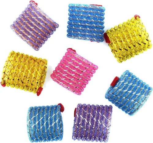 Vista 7 de IUHKBH Cat Springs, 4 piezas de juguete colorido para gatos de acción de resorte helicoidal elástico, cosas seguras para gatitos para todos