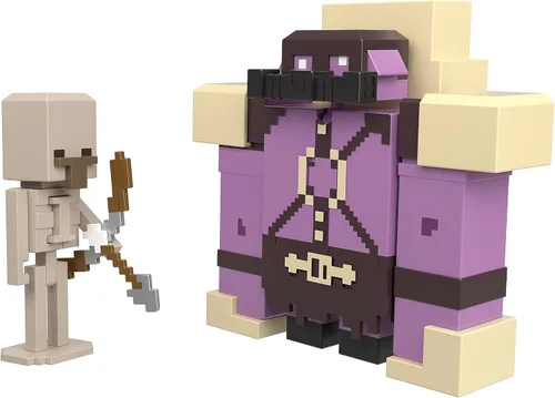 Vista 4 de Mattel Minecraft - Leyendas Pigmadillo vs esqueleto