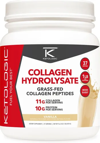 Vista 6 de Ketologic Colágeno alimentado con pasto (sabor a chocolate 1 LB)