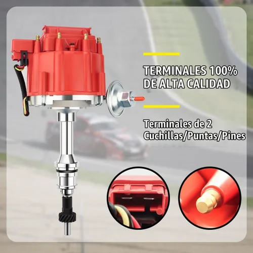 Vista 2 de MAS Distribuidor de Encendido HEI Premium de 65K Voltios con Cables de Bujías de Alto Rendimiento y Arnés de Cableado de Batería Pigtail Gratuito