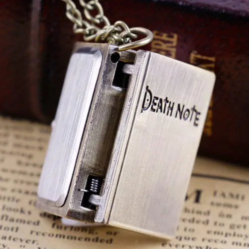Vista 4 de Reloj de bolsillo de cuarzo con diseño temático de película collar con colgante vintage regalos para mujeres hombres y niños