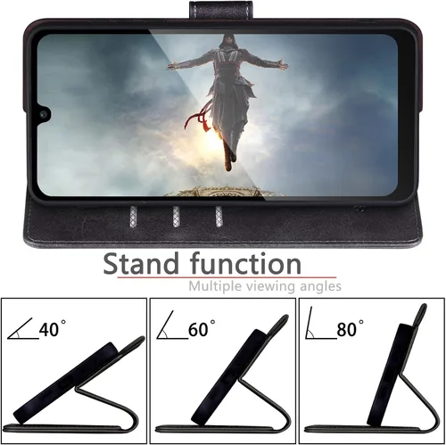Vista 6 de SUANPOT Compatible con Samsung Galaxy A16 5G Funda tipo cartera con bloqueo RFID y soporte para tarjetas de crédito, funda protectora tipo libro