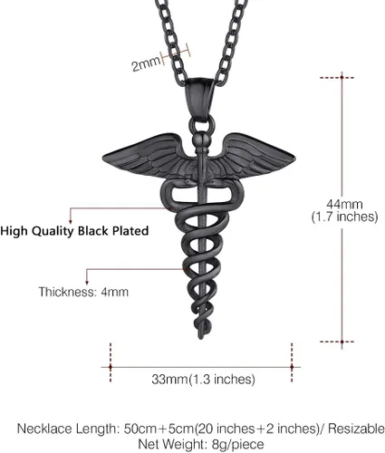 Vista 5 de U7 Dentistajoyería de enfermería Acero inoxidable chapado en oro de 18 quilates Mini lindo diente colgante Rolo cadena Dental collares de dientes