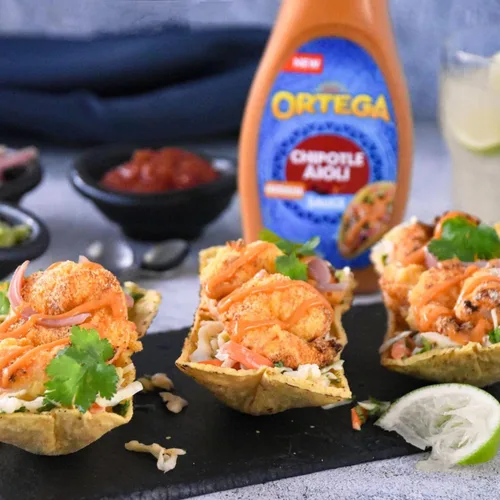 Vista 7 de Ortega Salsa cremosa para tacos, alioli de chipotle, 9 onzas