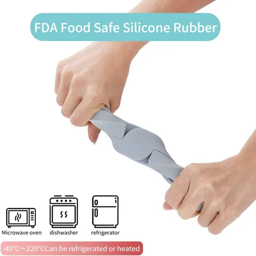 Vista 5 de Paquete de 3 salvamanteles plegables de silicona resistentes al calor, salvamanteles plegables para ollas y sartenes calientes, antideslizantes