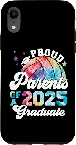 Vista 24 de iPhone 16 Parents of a 2025 Graduate Senior Graduation Volleyball Case