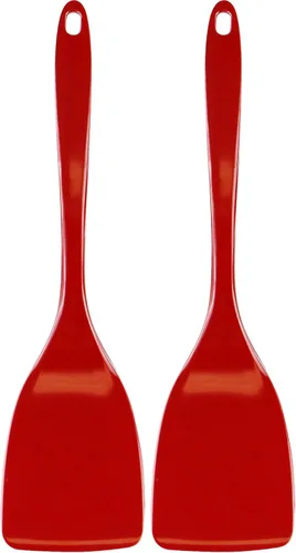 Vista 9 de Reston Lloyd - Espátula para sartenes antiadherentes, resistente al calor, aleta, sin BPA, utensilio de melamina con mango ergonómico de 11 Negro