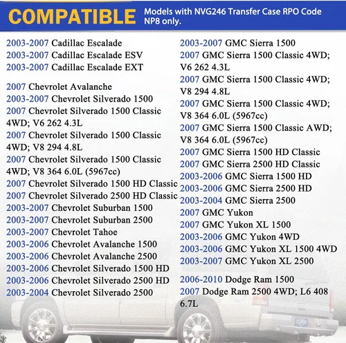 Vista 2 de Motor de codificación de cambio de caja de transferencia 600-910 GM 4WD para 2004-2007 Cadillac Escalade ESV EXT Chevy Avalanche 1500 Silverado 1500