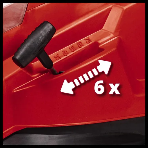 Vista 5 de Einhell Power X-Change - Cortacésped inalámbrico 36/41 – 36 V, ancho de corte de 16.1 in, caja de césped de 50 L, 6 alturas de corte – GP-CM 36/41