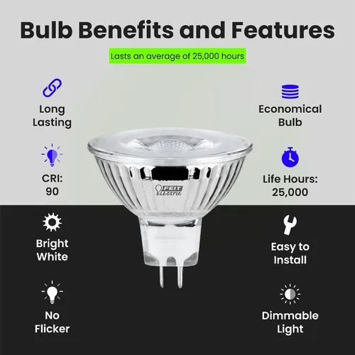 Vista 5 de Feit Electric BPFMW/930CA/6 35W EQ DM MR16 Bombilla LED, 6 bombillas