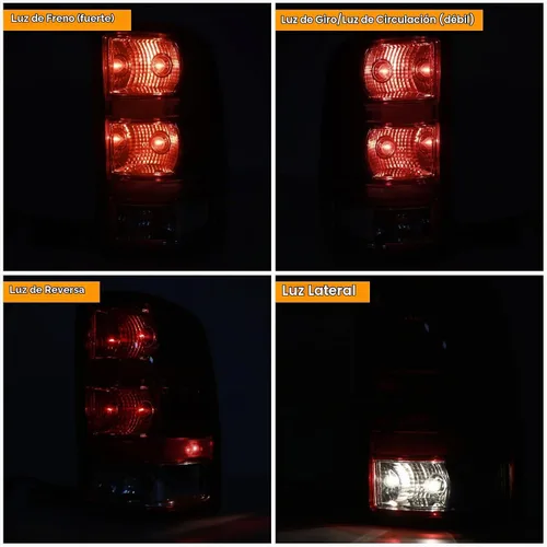 Vista 4 de Luces traseras compatibles con GMC Sierra 1500 2500 3500 HD 2007