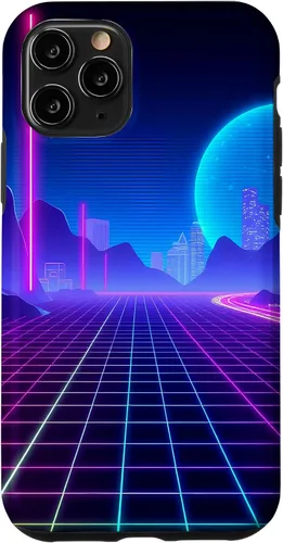 Vista 29 de Vaporwave Aesthetic Synthwave Retrowave 80s 90s Art Case for iPhone 16