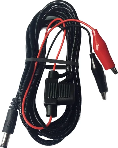 Vista 5 de Barehill Cable blindado resistente a roedores con clips de cocodrilo, cable de metal envuelto en resorte de 12 V CC 20 AWG, compatible con Tactacam