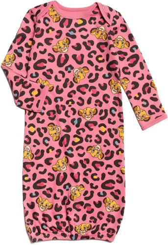 Vista 3 de Disney Simba Patch - Paquete de 2 vestidos de dormir de manga larga para envolver