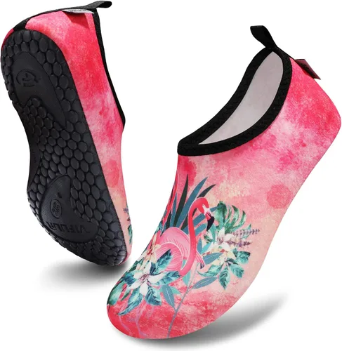 Vista 2 de VIFUUR - Zapatos para deportes acuáticos, calcetines acuáticos, de secado rápido, para yoga, con sensación de andar descalzo, sin cordones