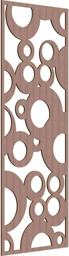 Vista 76 de 9 3/8"W x 24 3/8"H x 1/4"T Farwell Decorativos Paneles de Pared de Madera Calado, Hickory