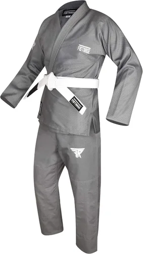 Vista 2 de FISTRAGE Jiu Jitsu Gi Patch BJJ - Suite brasileña para hombres y mujeres, uniforme de MMA con cinturón
