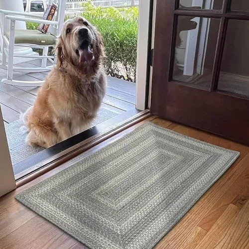 Vista 20 de Homespice Alfombra ovalada trenzada de yute de hoja ámbar, ideal como Hoja de ámbar