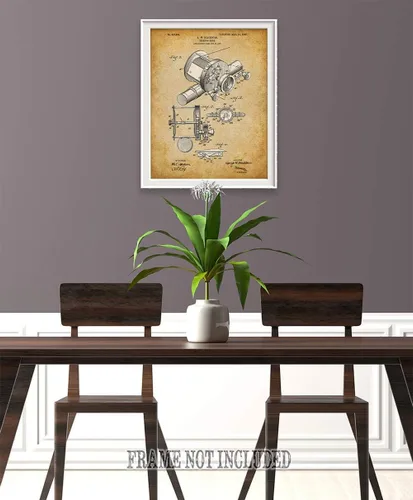 Vista 3 de 1905 Fishing Reel Patent Print - Lake House and Cabin Wall Decor, Great Fishing Camp Display, Outdoor Beach Decor, Classic Gifts for Fisherman