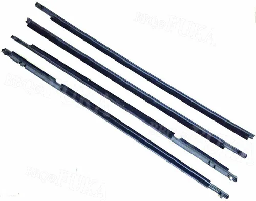 Vista 2 de Para Toyota Corolla 2003 2004 2005 2006 2007 2008 moldura de ventana de coche burletes cinturón de sellado 4 piezas (negro)