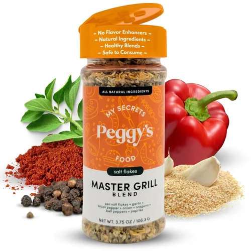 Vista 15 de My Secrets Peggy's Food Everything Bagel Seasoning - Mezcla prémium con sal rosa del Himalaya, semillas de amapola y ajo, cobertura crujiente